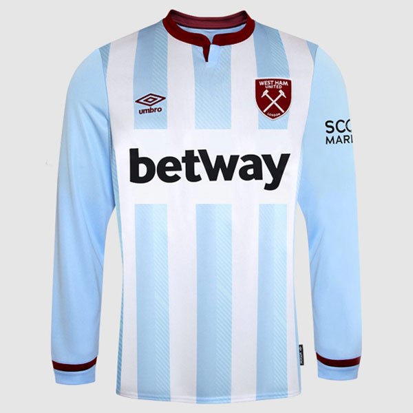 Tailandia Camiseta West Ham United 2ª ML 2021 2022